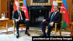 Ադրբեջանի նախագահ Իլհամ Ալիևը հանդիպել է Վրաստանի վարչապետ Իրակլի Ղարիբաշվիլիի հետ, 24-ը հոկտեմբերի, 2022թ.
