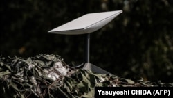 Украинанын Харьков облусундагы STARLINK терминалы, 25-сентябрь, 2022-жыл. 