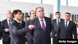 Эмомали Рахмон Нурек шаарында. Тажикстан, 24-октябрь, 2022-жыл.