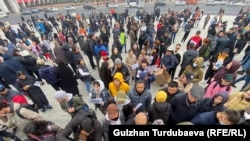 Камоолорго каршы нааразычылык акциясы. Бишкек, 2022-жылдын 24-октябры. 
