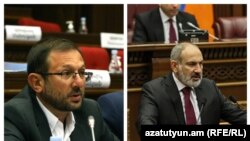 Гегам Манукян, Никол Пашинян (комбинированная фотография).