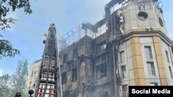 Өрттү өчүрүү учуру. ӨКМ тараткан сүрөт. 