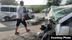 Бишкек-Ош жолундагы кырсык. Сүрөт Жол кыймылынын коопсуздугун камсыздоо башкы башкармалыгынан алынды. 