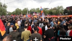 Ընդդիմության հանրահավաքը Ֆրանսիայի հրապարակում, 1-ը մայիսի, 2022թ․