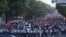 Armenia - Opposition supporters march through the center of Yerevan, May 28, 2022.