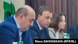 Зураб Багапш, Владимир Делба и Кристина Озган