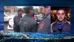 Ночные протесты в Ереване