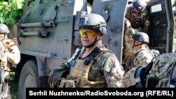 Северодонецк шаарындагы чет элдик легиондун аскерлери. 2-июнь, 2022-жыл. Луганск облусу. 

