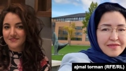 شکردخت جعفری (راست) و رابعه جلالزی