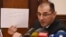 Armenia -- Finance Minister Vartan Aramian gives a press conference in Yerevan, 23Dec2016