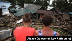 Пострадавшие от наводнения в Тулуне. Июль 2019 года