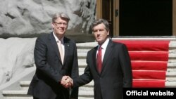 Зустріч Президента України Віктора Ющенка з Президентом Латвії Валдісом Затлерсом. Київ, 25 червня 2008 р.