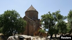 The Church of the Holy Cross on Akhtamar Island on Lake Van (file photo)