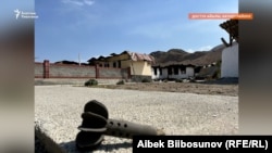 14-17 сентябрында кыргыз-тажик чек арасындагы куралдуу кагылыштан кийинки сүрөт, Баткен облусу. 2022-жыл.

