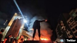 صحنه یی از اعتراضات مردمی در ایران 