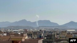 دود برخاسته از محل انفجار امروز در شهر کابل