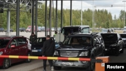 Черги автівок на виїзді з Росії до Фінляндії 22 вересня 2022 року. Фото ілюстративне 
