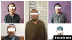 Задержанные милицией граждане. 