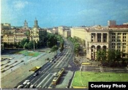 Крещатик. Почтамт. Фото 1980-х