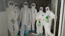 Кесиптештери менен ооруканада.