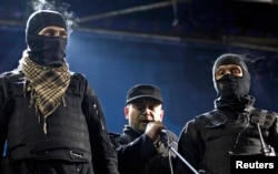 Дмитро Ярош виступає під час Революції гідності