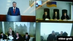Свідчення Петра Порошенка через відеозв’язок з судом.