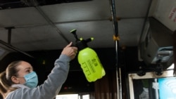 Дезінфекція в одеській маршрутці