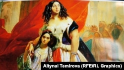 "Графиня Ю.П.Самойлова тарбиялануучусу Жованино Пачини жана араб менен бейнеси".
К. Брюллов. 1834-ж.