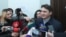 Armenian - Armen Gevorgian, a former senior aide to ex-President Robert Kocharian, speaks to journalists in a court building in Yerevan, January 29, 2019.