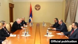 ԵԱՀԿ Մինսկի խմբի համանախագահների հանդիպումը Լեռնային Ղարաբաղի նախագահ Բակո Սահակյանի հետ, Ստեփանակերտ, 18-ը փետրվարի, 2015թ.