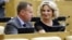 Денис Вороненков и Мария Максакова на заседании Госдумы, июнь 2016 года. 
