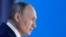 Президент Росії Володимир Путін під час виступу на Федеральній асамблеї у Москві. 21 квітня 2021 року 
