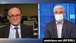 Քաղաքական վերլուծաբան Ստեփան Գրիգորյանը «Կիրակնօրյա վերլուծական Հրայր Թամրազյանի հետ» հաղորդման տաղավարում, 11-ը հոկտեմբերի, 2020թ․