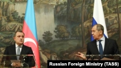 Ադրբեջանի և Ռուսաստանի արտգործնախարարներ Ջեյհուն Բայրամով և Սերգեյ Լավրով, արխիվ