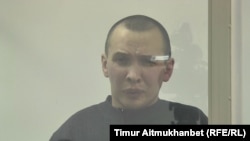 Руслан Гинатуллин, обвиняемый в разжигании межнациональной розни и создании ОПГ. Павлодар, 13 декабря 2016 года.