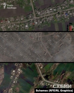 Села Журавльовка, Клімово та Сподарюшино (зверху донизу)