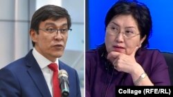 Эдил Байсалов жана Чолпон Жакупова. Коллаж.