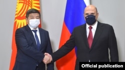 Акылбек Жапаров жана Михаил Мишустин. 