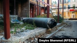 Украинага түшкөн орус ракеталарынын бири. Иллюстрациялык сүрөт.