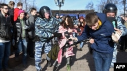 Задержание участиков митинга 26 марта