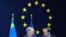 Қазақстан Президенті Нұрсұлтан Назарбаев (сол) пен Еуропалық Одақтың сыртқы саясат жөніндегі жоғарғы өкілі Ховьер Солана Брюссельдегі жиында. 06 желтоқсан 2006 ж.