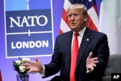 Президент США Дональд Трамп на саммите НАТО в Лондоне в 2019 году