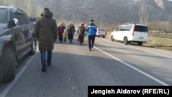 На границе Кыргызстана и Таджикистана. 14 марта 2019 года.