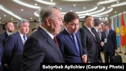 Нурсултан Назарбаев жана Сапар Исаков, Сочи. 11-октябрь, 2017-жыл.