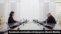 Саида Мирзиёева ва Михаил Мишустин. 29 май, 2025 йил, Москва.