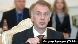 Министр иностранных дел Украины Владимир Огрызко на встрече в особняке МИД на Спиридоновке. Фото ИТАР-ТАСС/ Григорий Сысоев