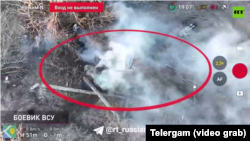 Стопкадр з сюжету російського телеканалу