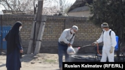 Сузакский район Джалал-Абадской области, где 18 марта ввели режим ЧС.