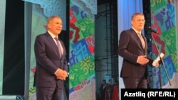 Татарстан президенты Рөстәм Миңнеханов һәм Башкортстан башлыгы Радий Хәбироа