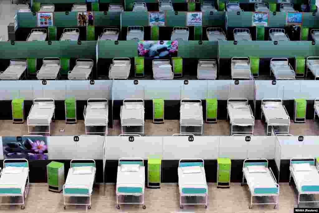 Тегерандагы убактылуу ооруканага айландырылган соода борборлорунун бири. Иран. 4-апрель, 2020-жыл.&nbsp;